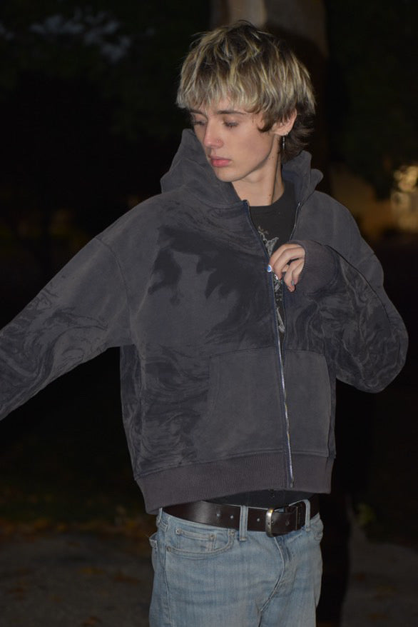 "PEACE OF MIND" ZIP UP (VIOLET BLUE)