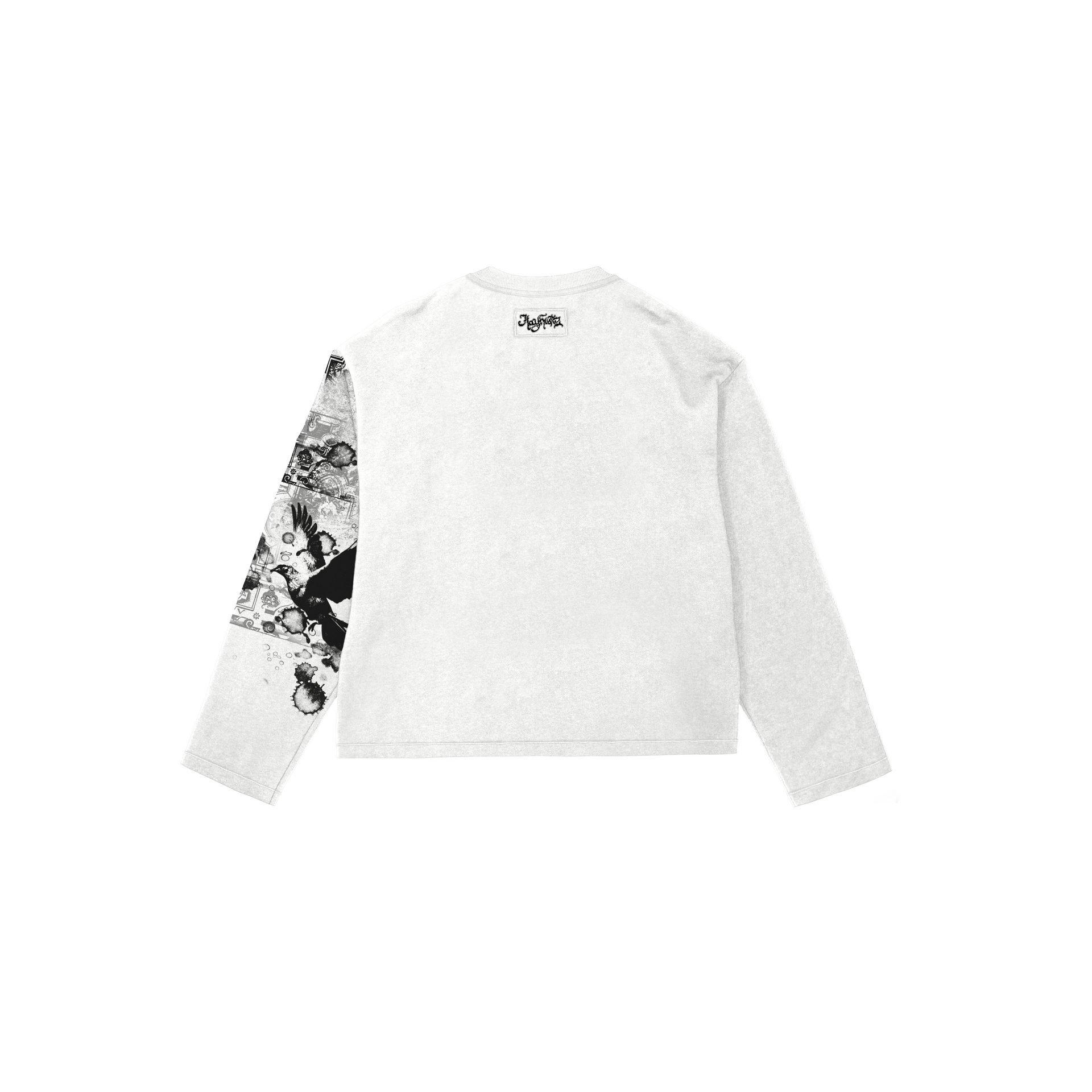 "POETIC CHOAS” LONGSLEEVE (WHITE)