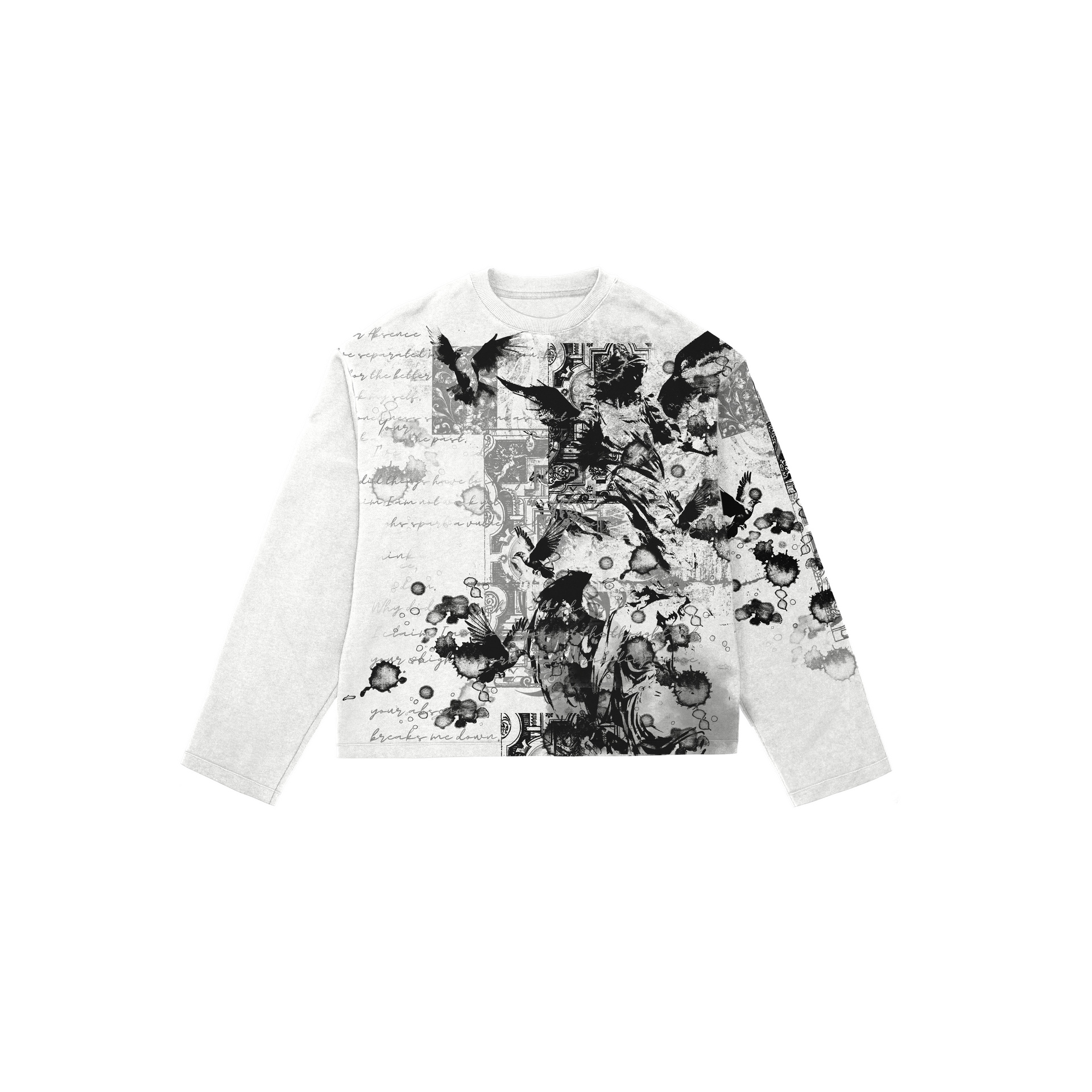 "POETIC CHOAS” LONGSLEEVE (WHITE)